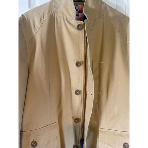 Robert Graham Outpost Jacket L/42 Khaki Tailored Fit Woven 5 Pocket $498 Mens - Picture 5 of 12